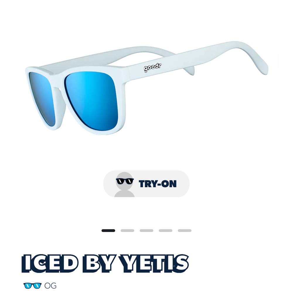 Goodr white sunglasses